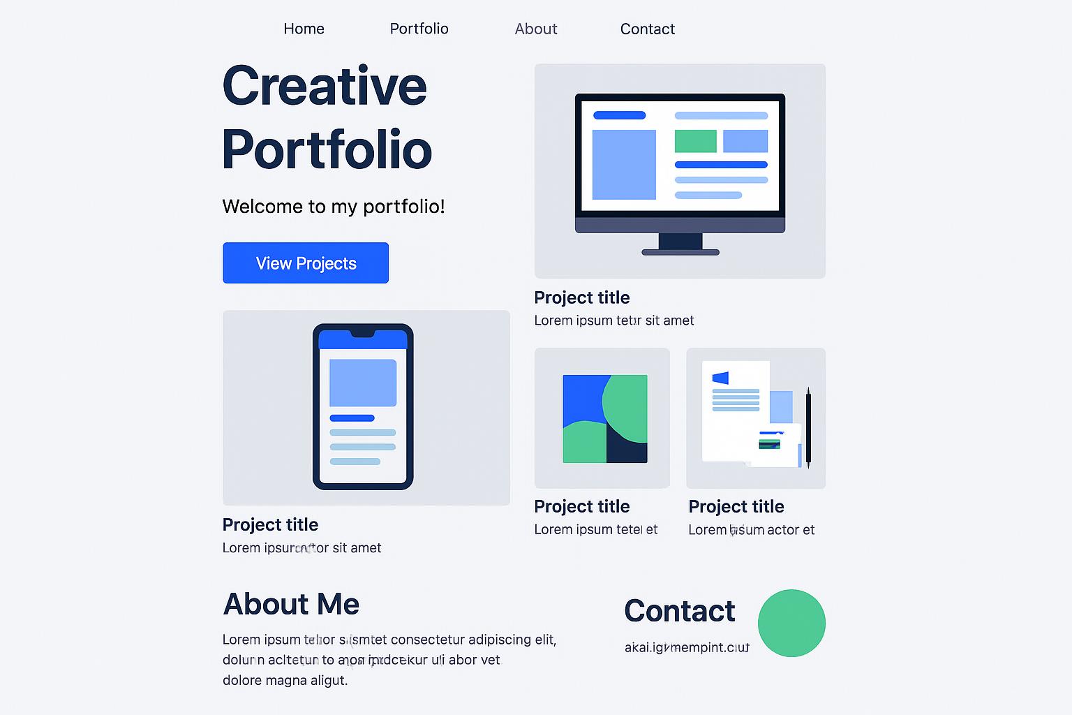 موقع المعرض الشخصي